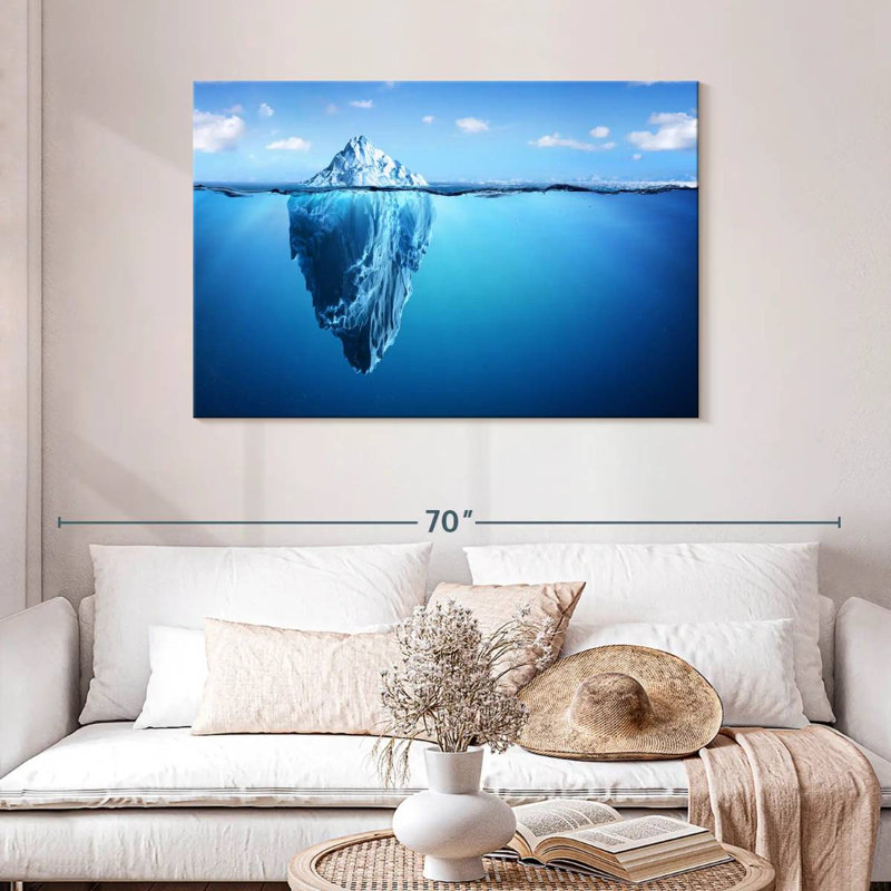 Iceberg submergé Alvord, H 30 po x l 45 po