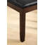 Chaise d'appoint rembourrée Pettry en brun foncé