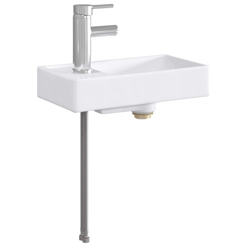 Belfry Bathroom 225mm W Metal Sink, Chrome