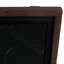 Papier d'art mural encadré, en bois, en MDF, à relief géométrique, décor texturé moderne pour le bureau de la chambre à coucher - 29 po - noir et brun