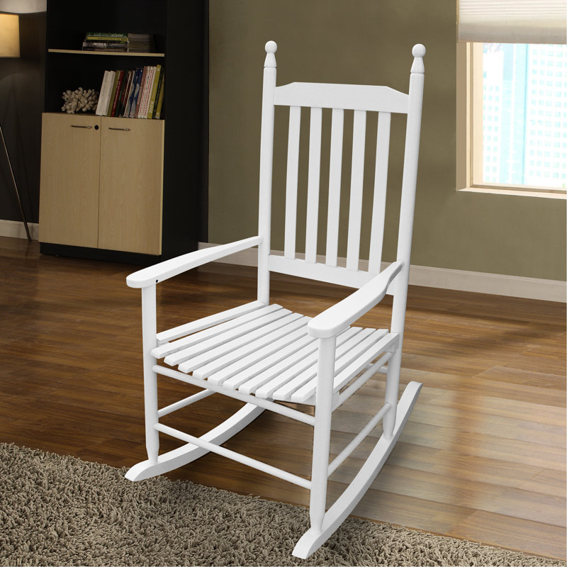 Siège de chaise berçante Adelia, Blanc