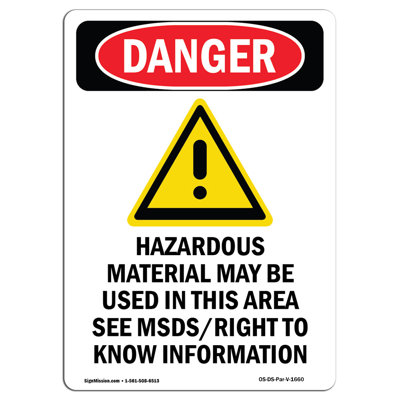 Panneau de danger OSHA