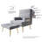 Laureat Upholstered Armchair and Ottoman-1847238280