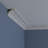 SAMPLE - Endurathane Medway Crown Moulding, 3 3/8"H x 2 1/8"P x 4"F x 12"L, Factory Primed