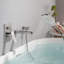 Ensemble de robinet de baignoire avec douchette à main avec valve brute-78602090