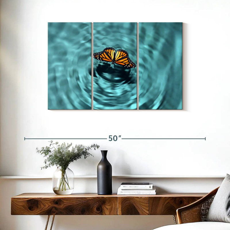Butterfly Water, 24" H x 38" W