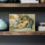 Femme nue sur un canapé, impressionnisme abstrait contemporain, art mural représentant des fruits-172420192