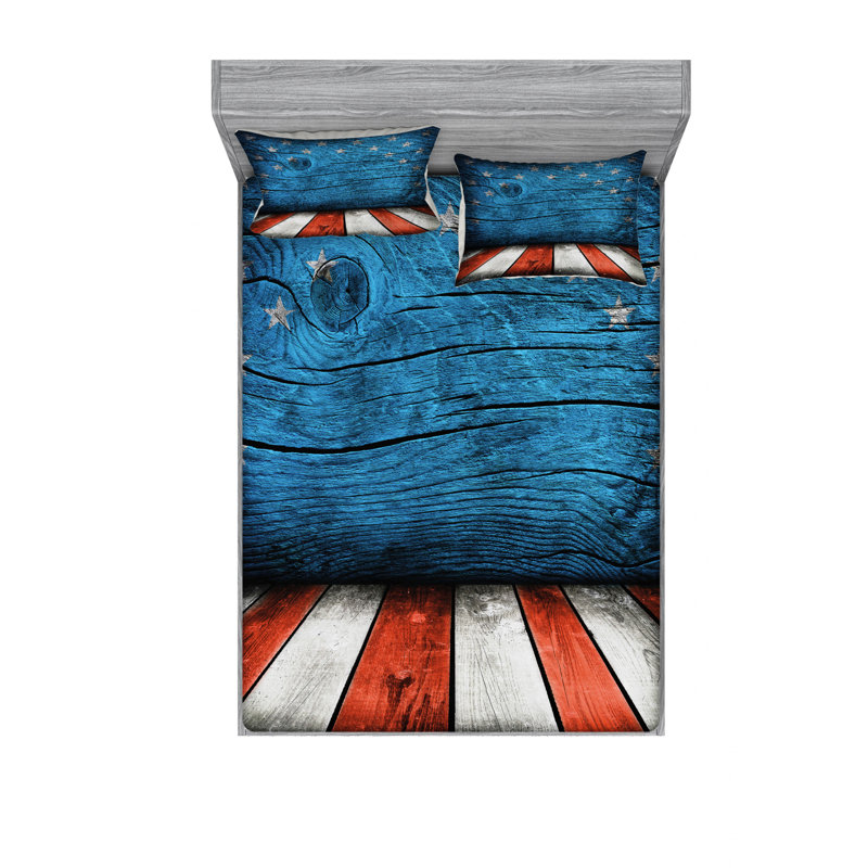 Microfiber Sheet Set, Queen Sheet Set with Fitted Sheet