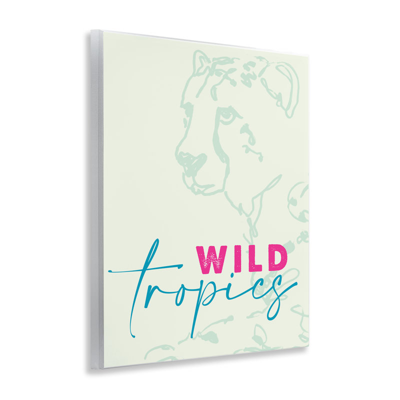 Wild Tropics Cheetah Wall Plaque, design by Lanie Loreth