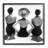 Femmes assis sur une plage monochrome-74083057-74083056