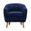 Chaise d'appoint Mid-Century moderne en chenille 1pc
