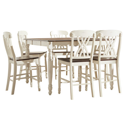 Annadiane 6-Person Extendable Solid Wood Dining Set