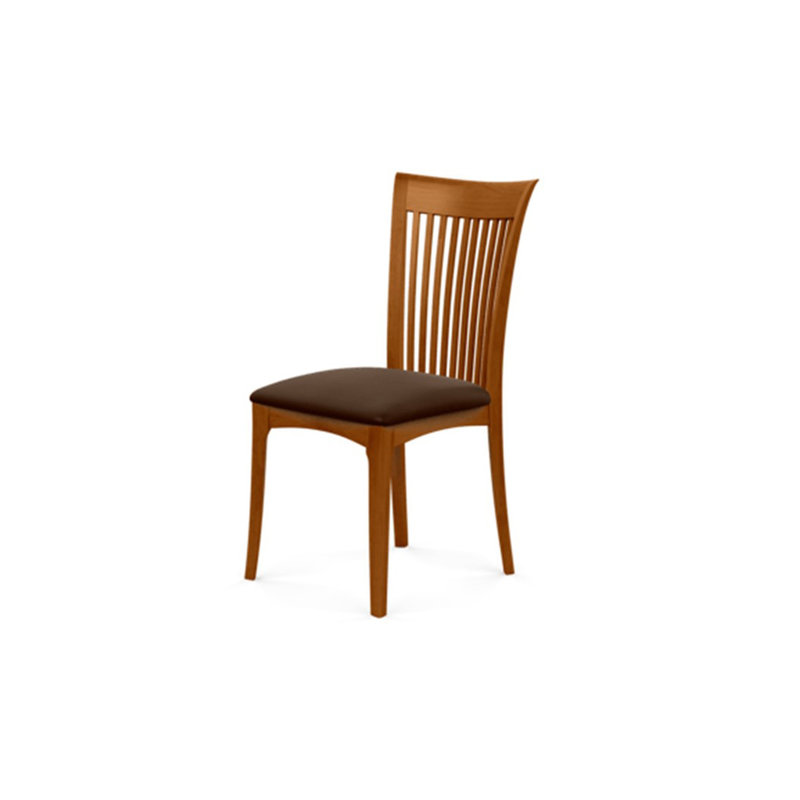 Sarah Upholstered Dining Chair, Coffee Leather, Autumn Cherry