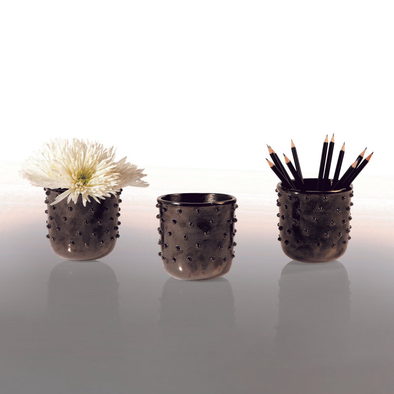 Djembe Handmade Aluminum Table Vase