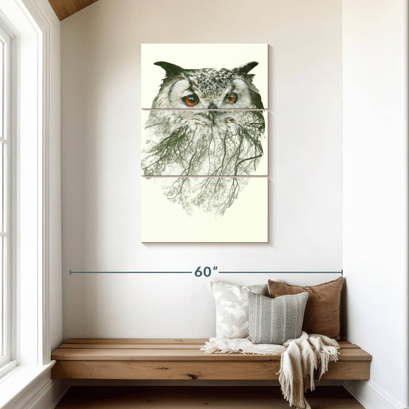 Brampt Forest Tree Owl, 45" H x 28" W