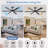 66 Inch Smart Ceiling Fan With Light | Remote & Voice Control For Alexa And Google | Reversible Dc Motor | 6 Speeds | Dimmable Light With 3 Color Temperatures | Indoor / Covered Outdoor Use-1109498871
