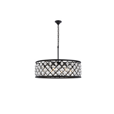 Luminaire suspendu tambour 8 lumières Misako