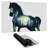 Elegant horse - 14.00"x24.25" Desk mat