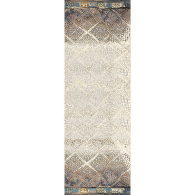 Tapis abstrait brun Amesha