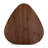Triangular 2-Piece Walnut Wood Nesting Table