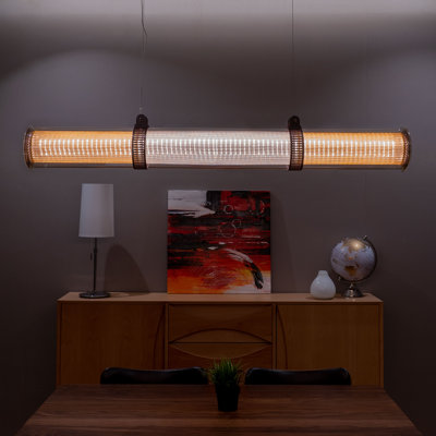 Luminaire suspendu cylindrique à 1 lumière DEL