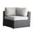Minnesota Wicker Sectional Corner - Brown