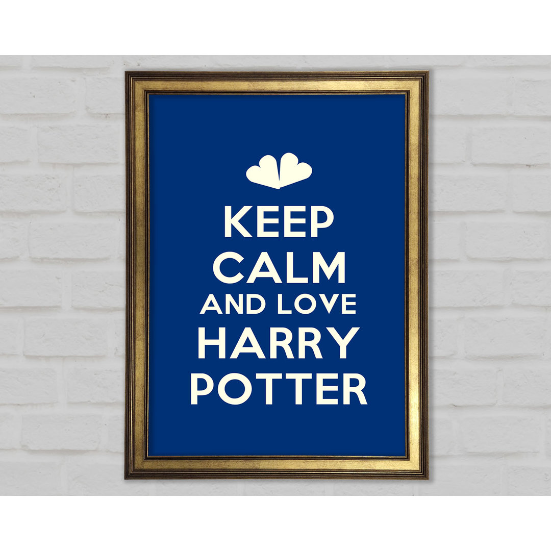 Keep Calm Potter Gerahmter Druck