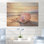 Coastal Treasures Sunset Seashell II - plage sur bois