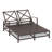 Mulcahey 72'' Long Reclining Double Chaise Sunbrella with Cushions-1020726429