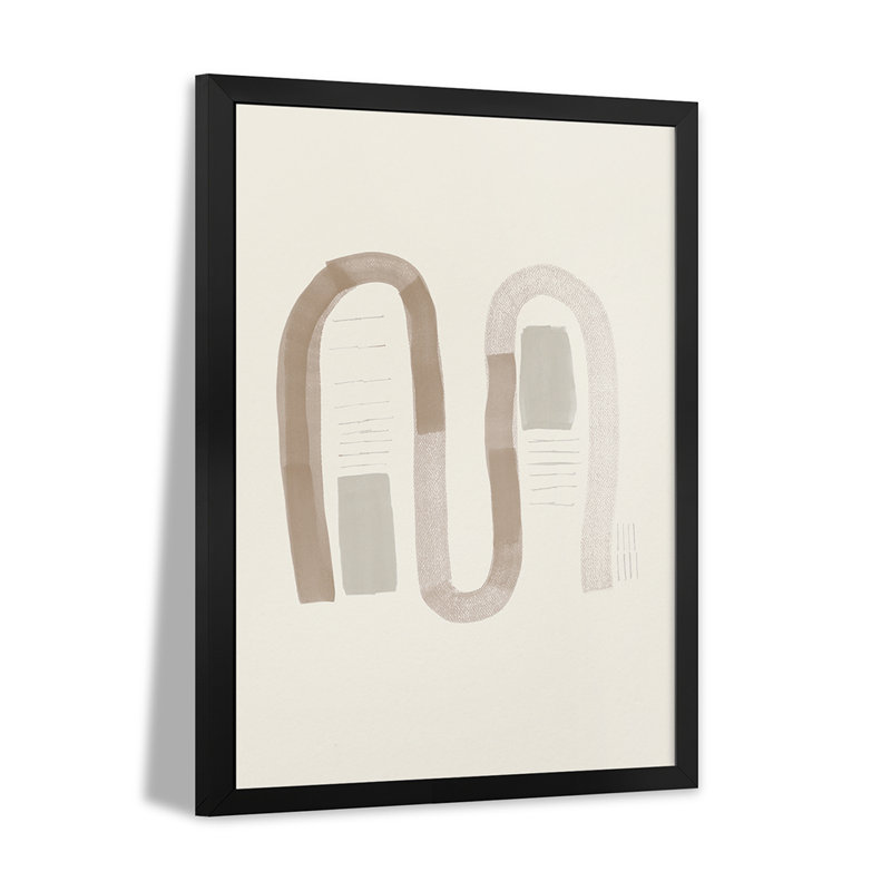 Neutre formes organiques I - reproduction d'art murale - affiche de galerie, H 32 po x l 24 po