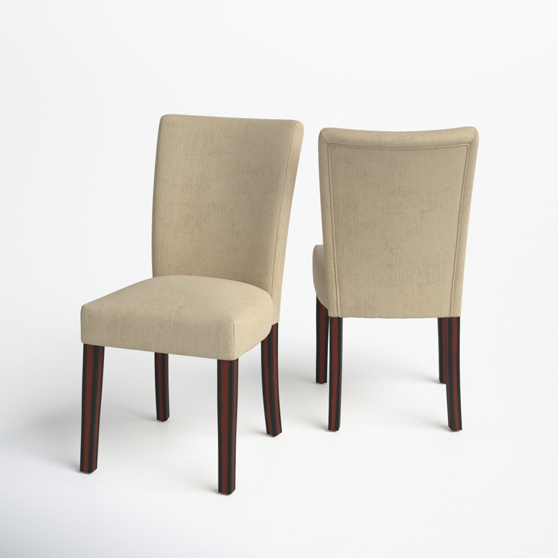 Lancaster Upholstered Parson Chair, Camel