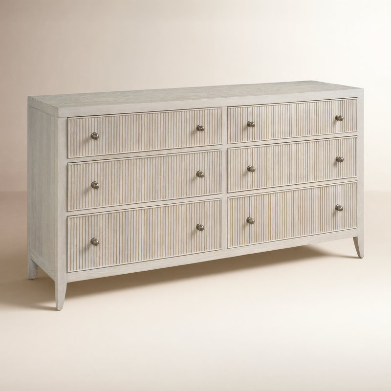 Avaline Carmen 6 - Drawer Dresser, White Oak