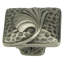 ARTS & CRAFT GINKGO KNOB IN ANTIQUE NICKEL PLATE