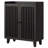 6-Tier Shoe Cabinet With Slatted Doors And Adjustable Shelves, Black-2045837622