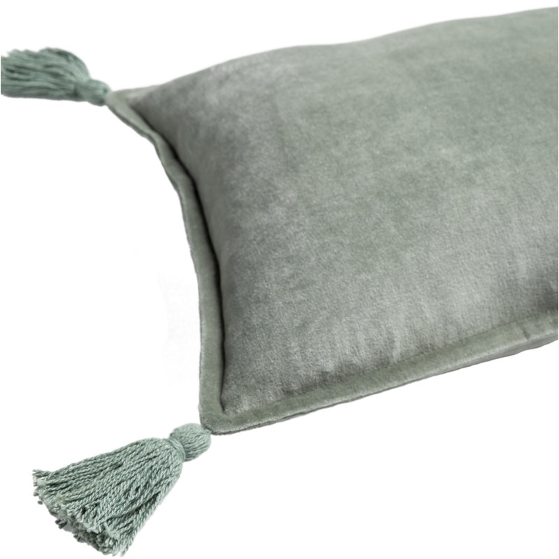 Housse et insert de coussin rectangulaire 100% coton Norwin, Écume de mer, Housse de coussin seulement - sans coussin
