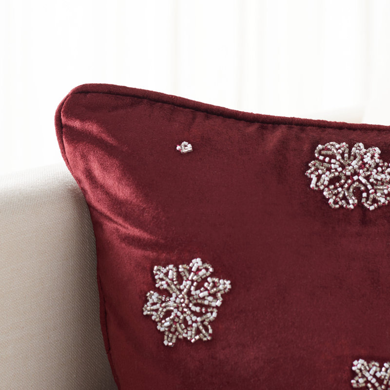 Throw Pillow, Maroon