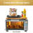Cutting Board Compatible With Mini Smart Oven, Countertop Oven Accessory With Heat-Resistant Non-Slip Silicone Feet To Create Storage Space And Protect Cabinets