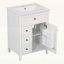 Meuble-lavabo moderne avec lavabo, 3 tiroirs, conception compacte-117983468
