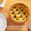 Ensemble de 4 assiettes à tarte en céramique de 6,8 pouces pour la cuisson de petites assiettes à tarte antiadhésives, de petites assiettes à tarte, de 4 assiettes à tarte individuelles