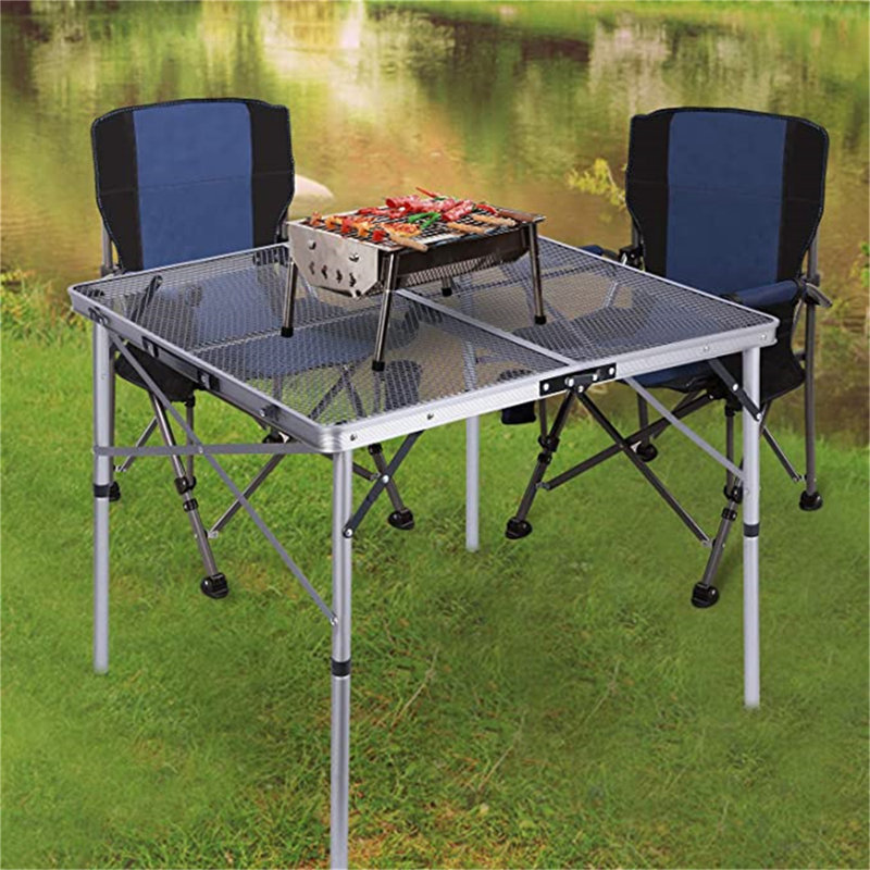 Table de camping Hafeza Meta, L 32 po x L 32 po x H 27 po