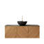 Meuble-lavabo 48 po avec lavabo, comptoir noir