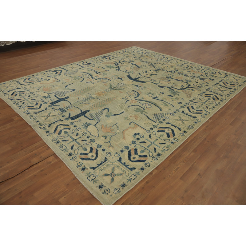 Tapis à motif de teinture végétale Ziegler 8 x 10