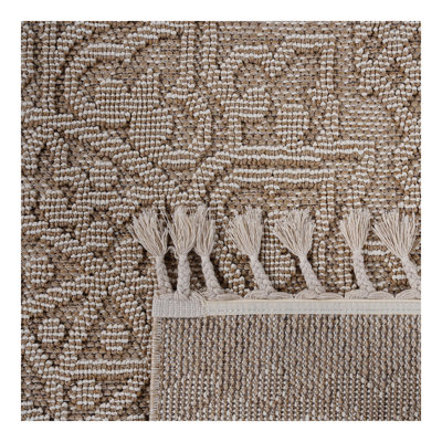 Tapis intérieur / extérieur beige / médaillon Collection