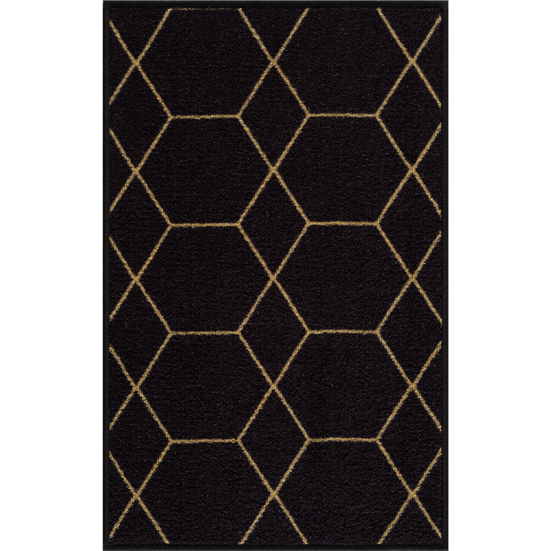 Tapis d'escalier antidérapant Tiffin, Noir