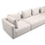 Canapé long en tissu texturé crème de 145 po Tov Furniture-1708960719