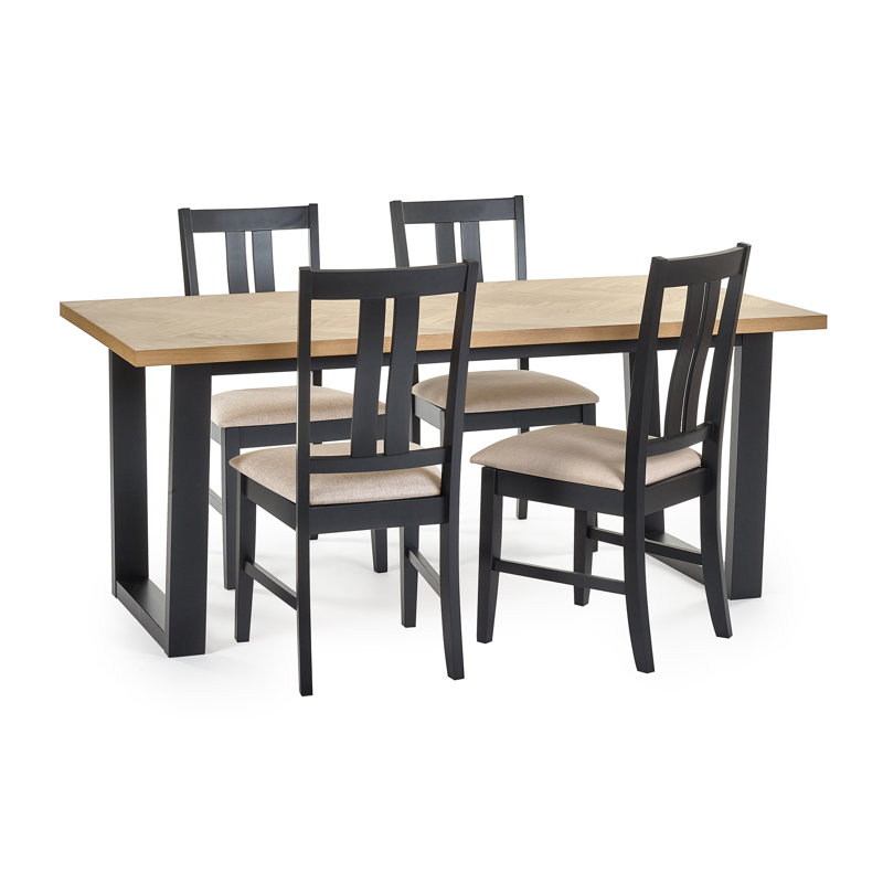 Norgard Dining Set, 3 Pieces: 1 Table, 2 Benches