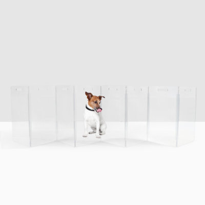 Barrière pour animaux autoportante Low Zig Zag
