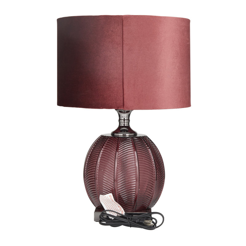 Lampe de table en velours Glam