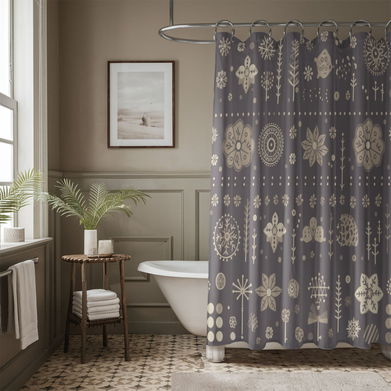 Rideau de douche Chiller Winter Abstraction - Premium, H 74 po x l 71 po