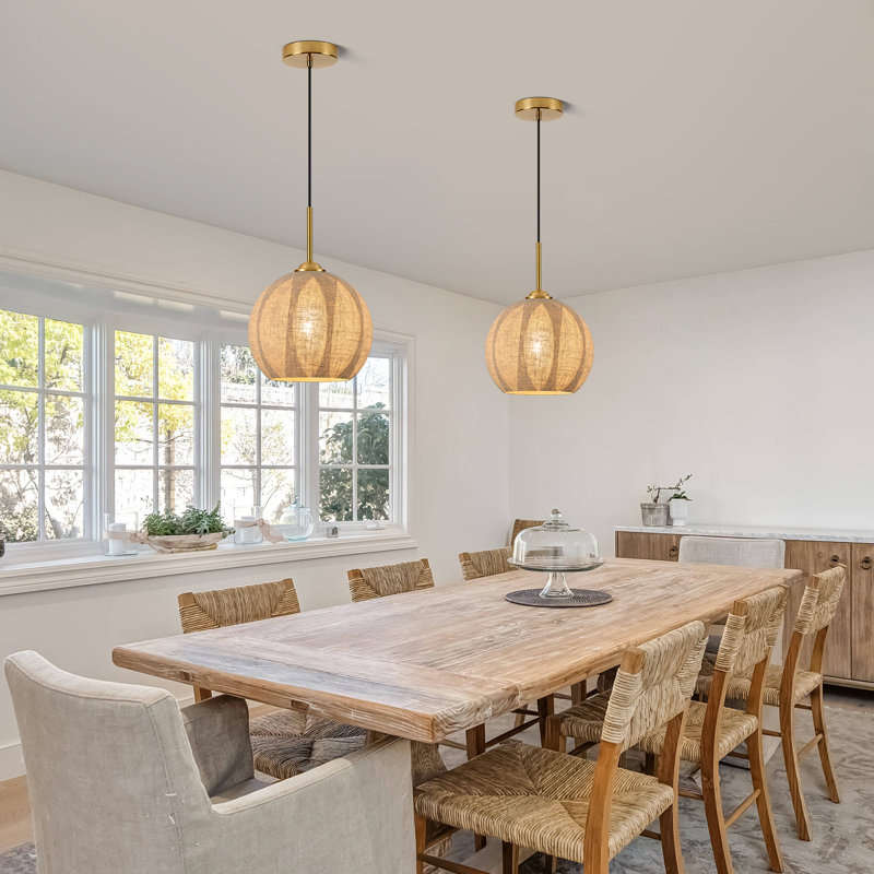 1-Light Boho Kitchen Island Pendant